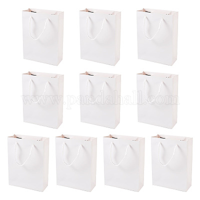 Складные подарочные пакеты из крафт-бумаги с ручкой ABAG-TAC0014-03-1