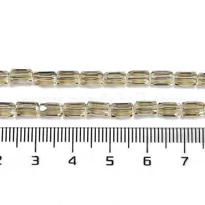 Chapelets de perles en verre électroplaqué&nbsp;GLAA-Q101-02A-PL06-1