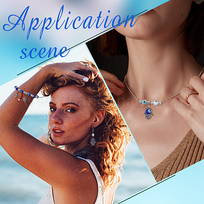 Набор для самостоятельного изготовления бусин от сглаза DIY-PH0006-35-1