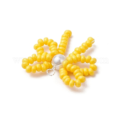 Подвески из стеклянного бисера ручной работы PALLOY-MZ00768-01-1