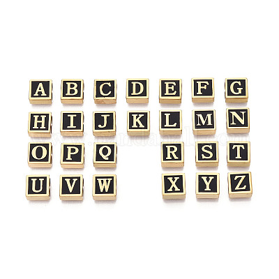 26 шт. 26 варианта квадратных распорных планок из нержавеющей стали 304 с черным эмалевым покрытием&nbsp;STAS-T073-58G-1