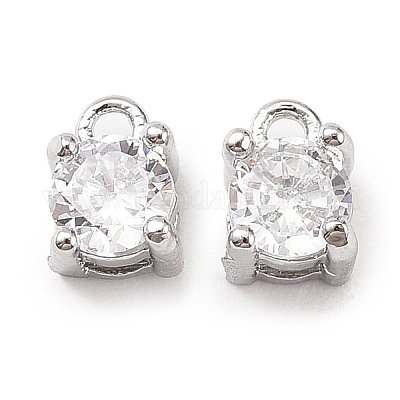 Латунные микро проложить кубического циркония подвески KK-D382-04P-01-1