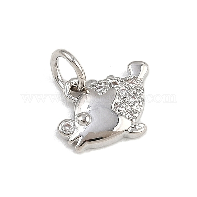 Латунные микро проложить кубического циркония подвески KK-A269-04A-P-1