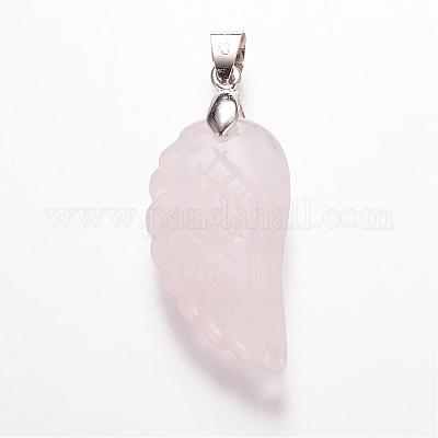 Природного розового кварца подвески&nbsp;G-E339-02H-1