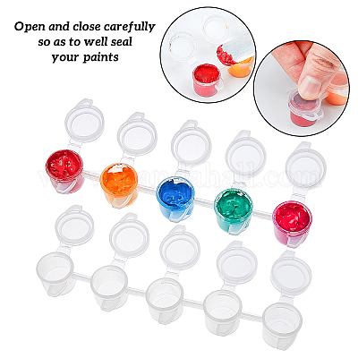 Пластиковые краски горшки полоски DIY-PH0027-10-1