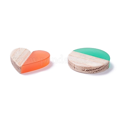 Кабошоны из дерева и смолы WOOD-XCP0001-32-1