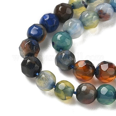 Природный агат бисер нитей G-E469-12Z-1