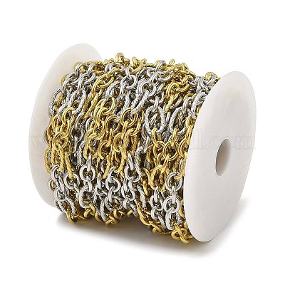 Двухцветные звеньевые цепи из нержавеющей стали 304 с ионным покрытием (IP) CHS-M006-08PG-1