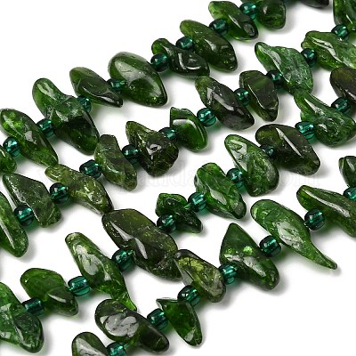 Натуральный зеленый диопсид&nbsp;G-L649-B01-01-1