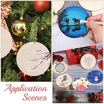 50шт вырезы из дерева DIY-SP0004-64B-02-1