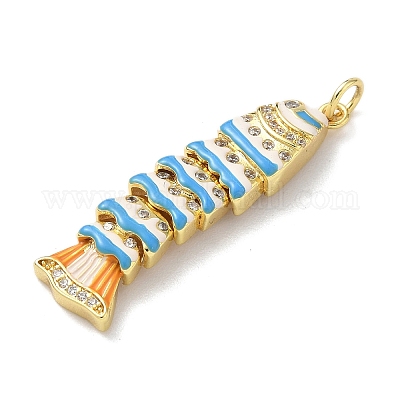 Латунные микропаве прозрачные подвески с фианитом KK-B155-19G-01-1