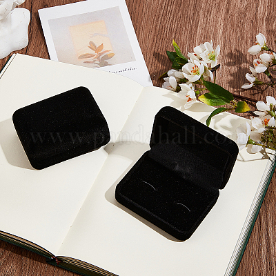 2 шт. флокированные коробки для запонок CON-BBC0001-17-1