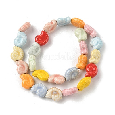 Фарфоровые бусины ручной работы PORC-C006-02-1