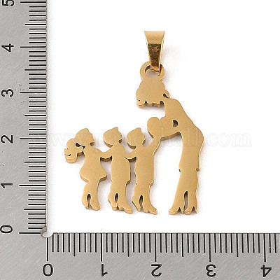 День матери ионное покрытие (IP) 304 подвески из нержавеющей стали STAS-U002-01G-1