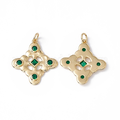 Стойки обшивки латунь микро проложить Циркон подвеску KK-B060-02G-1