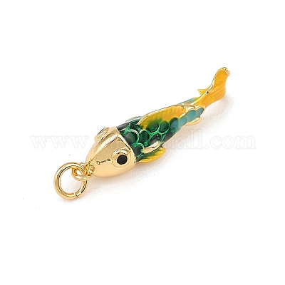 Латунь эмаль подвески&nbsp;KK-L255-03G-A-1