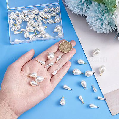 64 шт. 8 подвески из АБС-пластика с имитацией жемчуга KY-PH0001-60-1