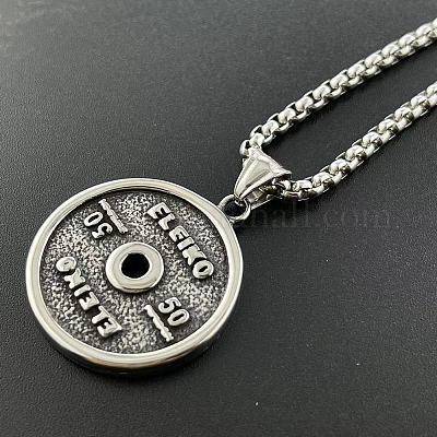 Винтажные мужские подвески-штанги для спортзала из нержавеющей стали 304 FT9457-1