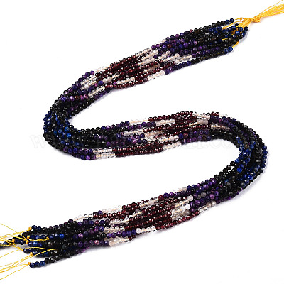 Природных драгоценных камней смешанного бисер нитей&nbsp;G-D080-A01-02-17-1