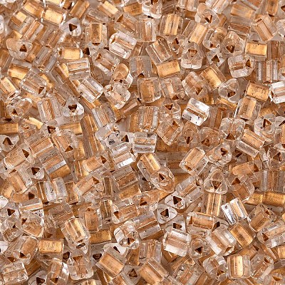 Прозрачные внутри цветные стеклянные бусины SEED-T007-13A-1