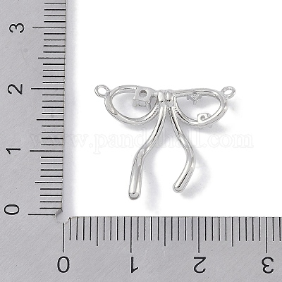 Латунные микропаве прозрачные подвески с фианитом KK-U008-01A-P-1