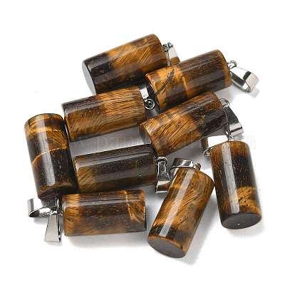 Природных тигровый глаз подвески G-B127-17P-01-1