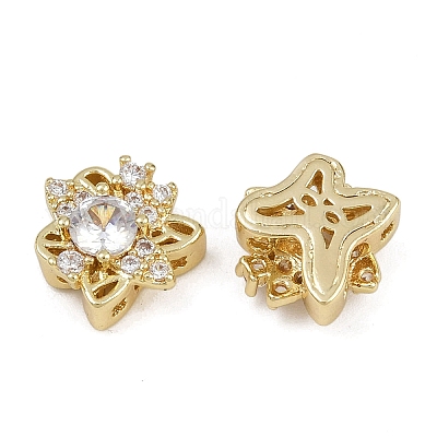 Многожильные звенья из латуни с паве из кубического циркония ZIRC-F145-02G-02-1