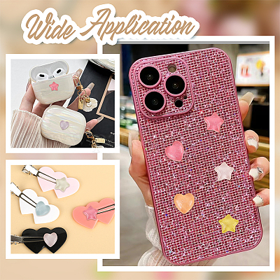 200шт 2 вида пластиковых кабошонов KY-AR0001-37-1