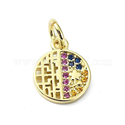 Латунные подвески из микро-паве KK-H475-18G-03-1