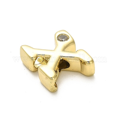 Стойки обшивки латунь кубического циркония бусы KK-L210-008G-X-1