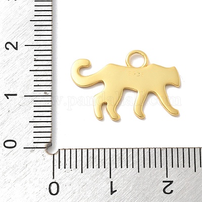 Подвески из стерлингового серебра с изображением животных 925 STER-Z012-03G-08-1