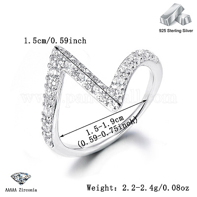 925 перстень из стерлингового серебра с паве из кубических цирконий HQ6216-4-1