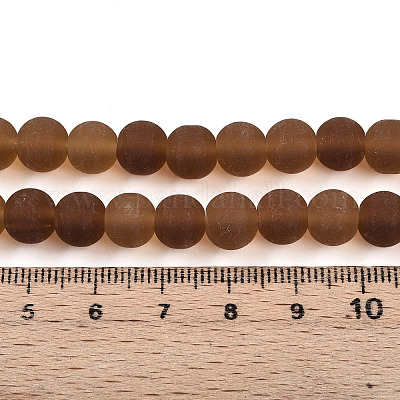 Прозрачные стеклянные бусины GLAA-T032-T8mm-MD23-1