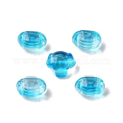 Стеклянные бусины GLAA-D303-05G-1