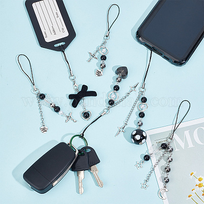 Ремешки для мобильных устройств из сплава HJEW-AB00625-1