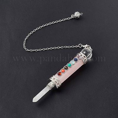 Биолокационные маятники с заострением из смешанных драгоценных камней G-F733-01-1