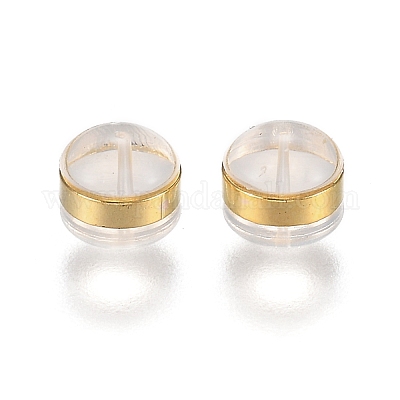 Messingringe Silikonohrmuttern&nbsp;SIL-N003-03G-1