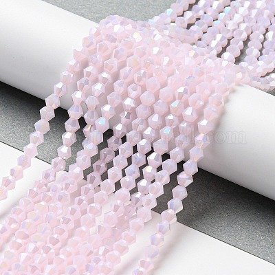 Имитация нефрита гальванических бисер пряди EGLA-A039-J2mm-B02-1