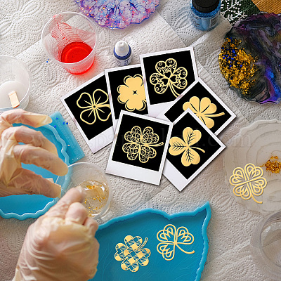 Никелевые декоративные наклейки DIY-WH0450-110-1