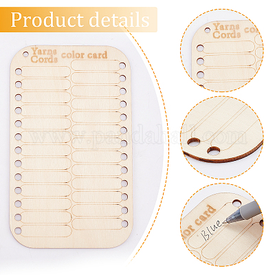 China Factory Plastic Cross Stitch Thread Plate, Embroidery Floss  Organizer, Sewing Accessories Board with 20 Holes 80x200x1.5mm in bulk  online 