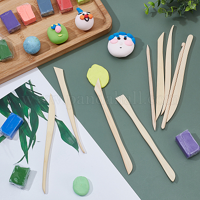 10 шт. деревянная палочка для скульптуры из глины DIY-WH0723-042-1