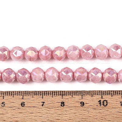 Антикоррозийные гальванические стеклянные бусины X-GLAA-N010-8mm-07-1