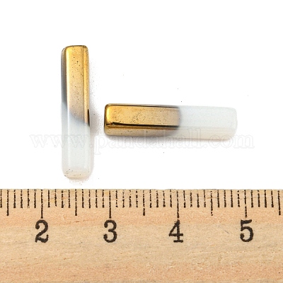 Гальванические стеклянные бусины GLAA-D024-02G-1