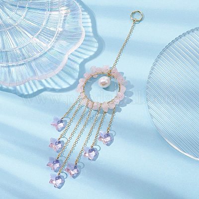 Стеклянные подвески в виде звезд HJEW-JM01247-03-1