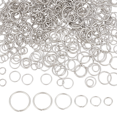 6 стиль 304 нержавеющая сталь кольца для прыжков STAS-UN0057-99-1