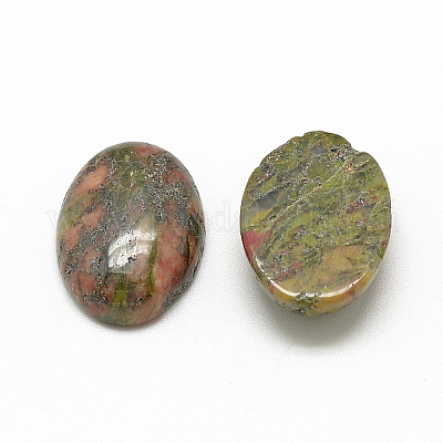 Природные кабошонов Unakite X-G-R415-13x18-36-1