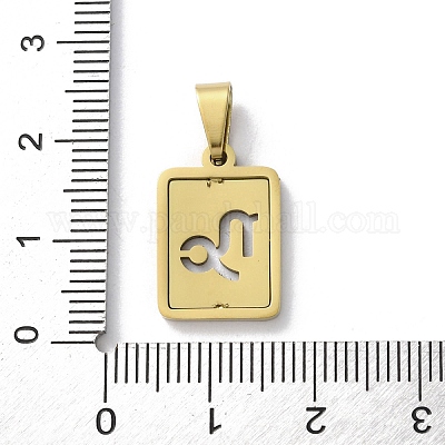 Подвески из нержавеющей стали 304 с изображением двенадцати созвездий STAS-S152-02G-J-1