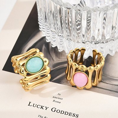 Кольца-манжеты из нержавеющей стали 304 с широкими отверстиями RJEW-Z078-10G-1