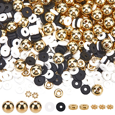 Бусины из полимерной глины ручной работы с пластиковыми бусинами ccb набор для изготовления фурнитуры для бижутерии DIY-SC0025-51-1