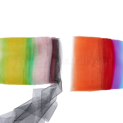 100 ярд двухцветных эластичных сетчатых лент из полиэстера SRIB-DC0001-03-1